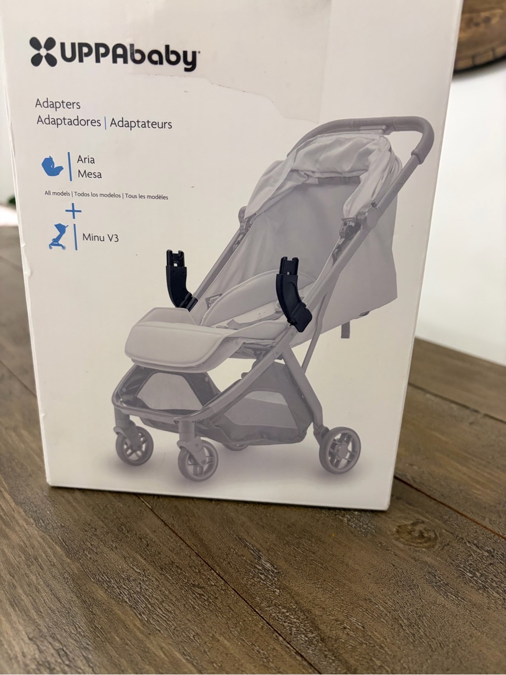 UPPAbaby Black Car Seat/Carrycot Adapters for Aria Mesa and Minu V3